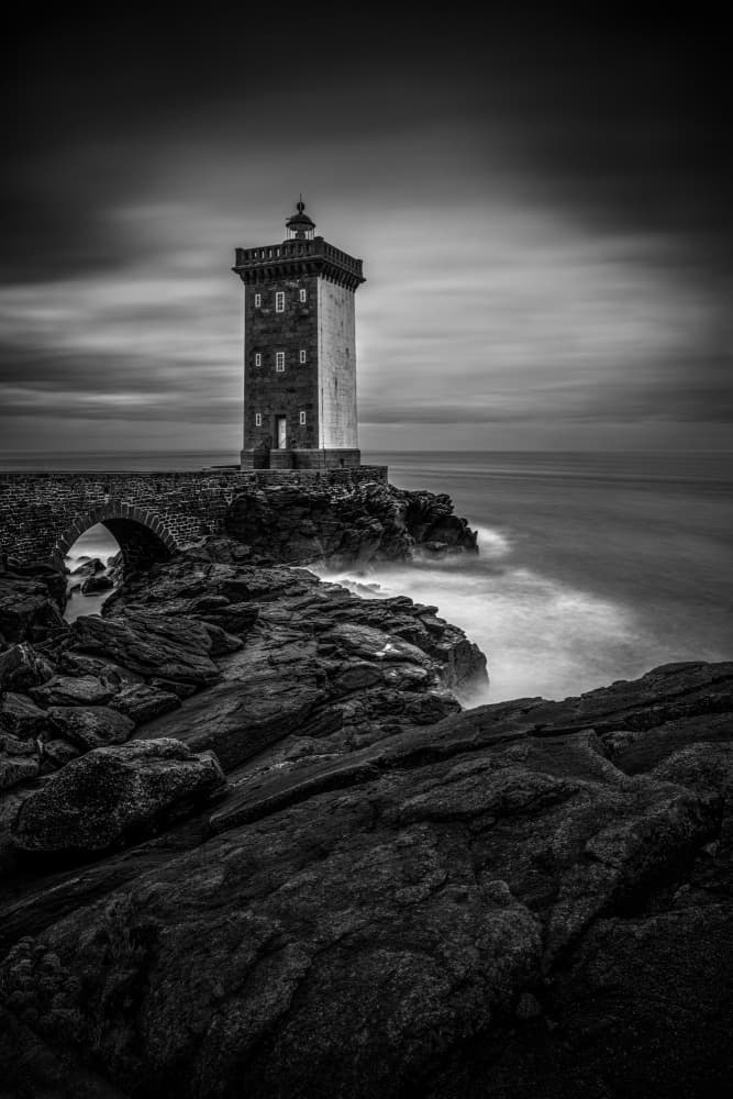 Dramatic Coastal Lighthouse by Jan Scheunders — canvas wall art