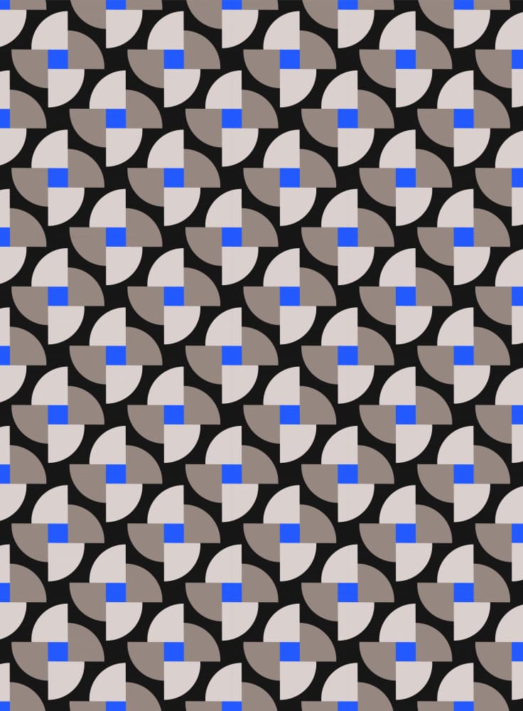 Abstract Geometric Blue Squares by Tetiana Kava Illustration — canvas wall art