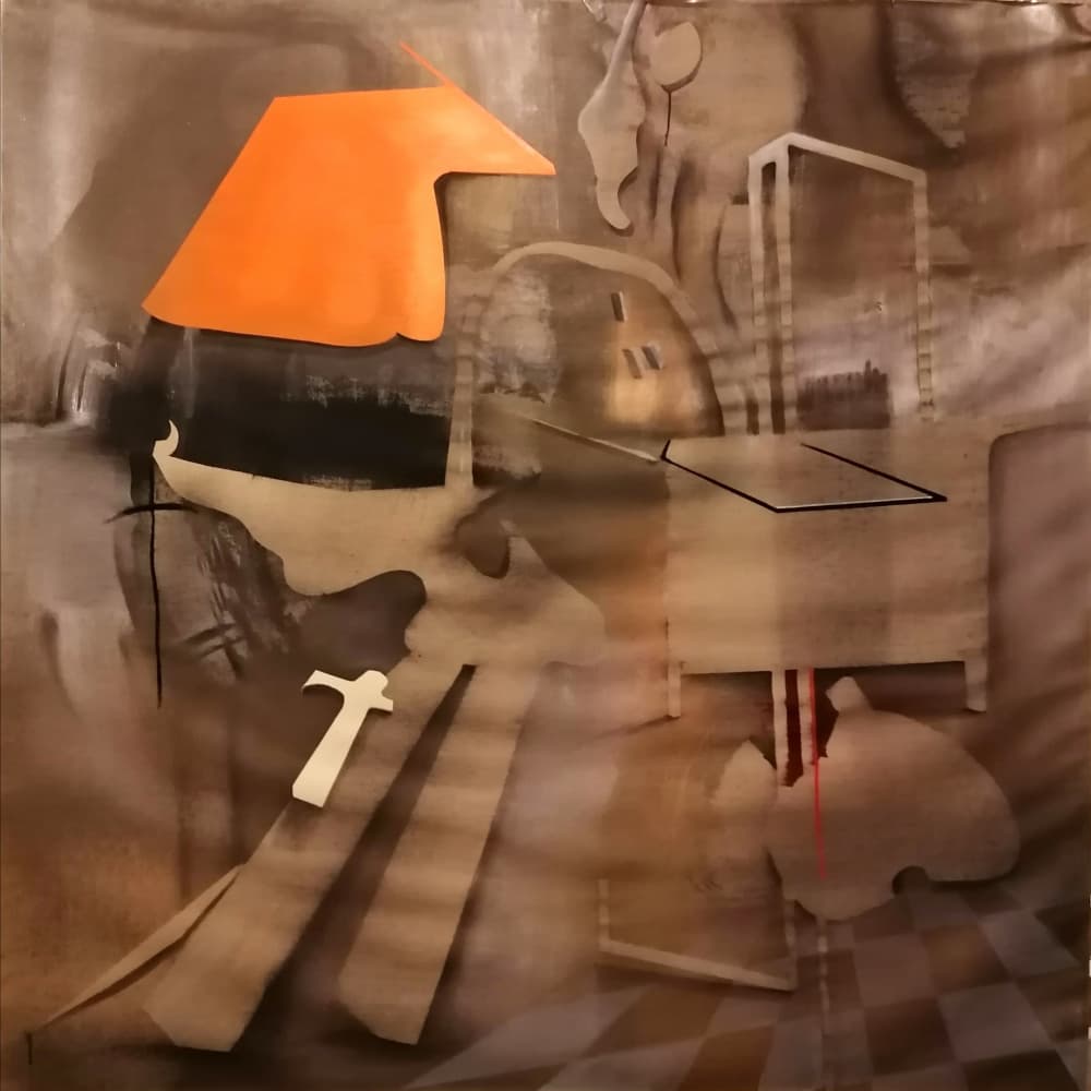 Layered Urban Abstract by Stefano Mazzolini — canvas wall art