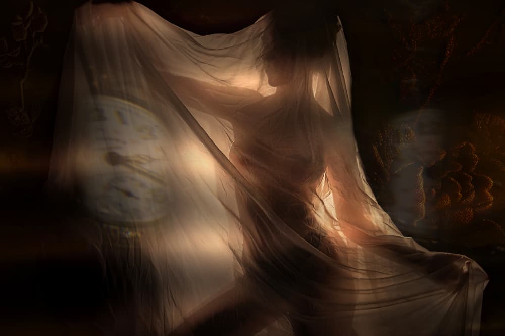 Veiled Woman Of Time by Adela  Lia Rusu — canvas wall art
