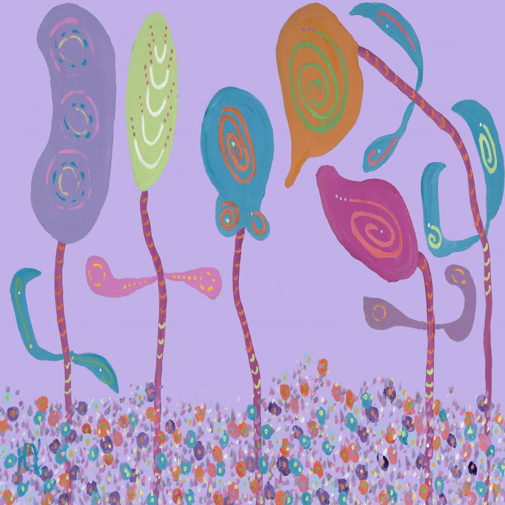 Whimsical Fantasy Garden by Helen Joynson — canvas wall art
