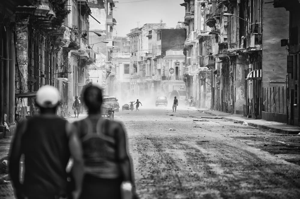 Dusty Havana Street by Pavol Stranak — canvas wall art