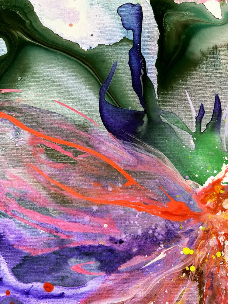 Colorful Fluid Dream by Anna Viklund — canvas wall art