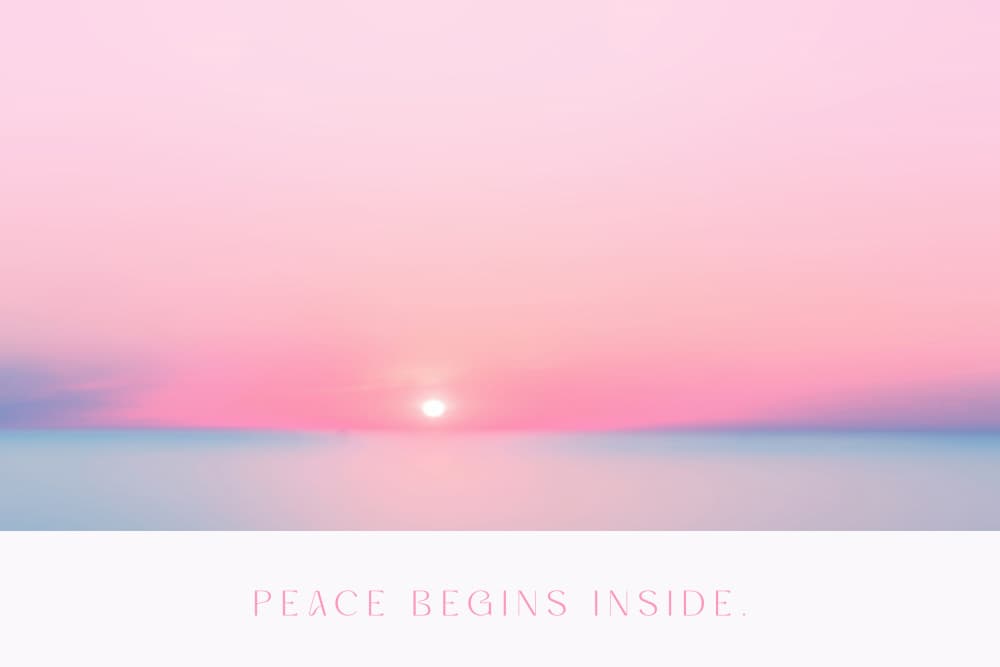 Peacebeginsinside by Treechild — canvas wall art