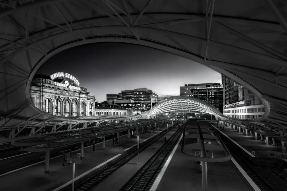 City Station Nightscape by Catherine Wang — canvas wall art