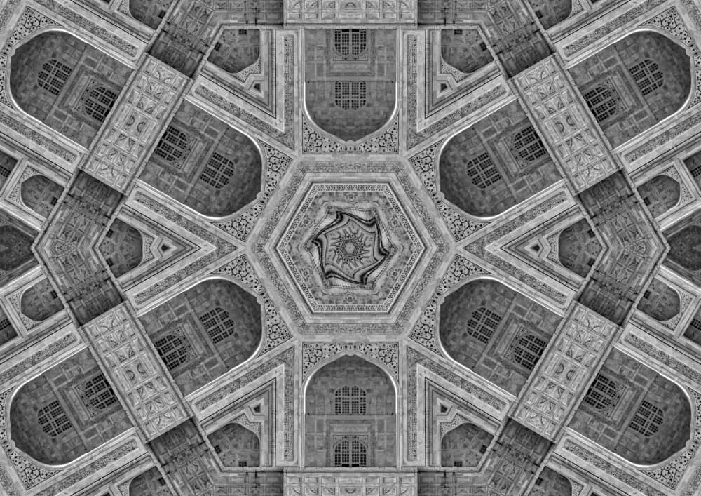 Intricate Architectural Symmetry by Miro Susta — canvas wall art