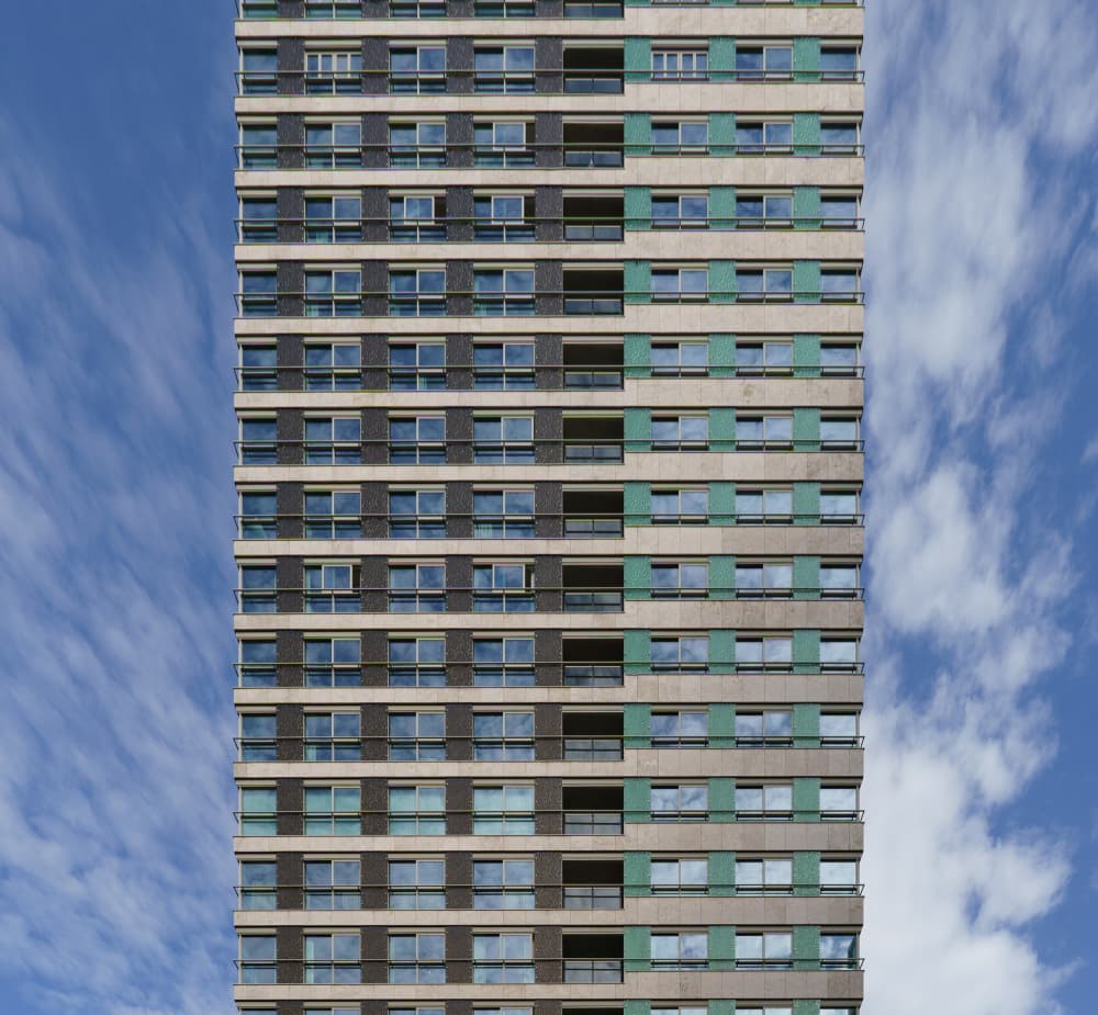 Urban Building Geometry by Jaap Koer — canvas wall art