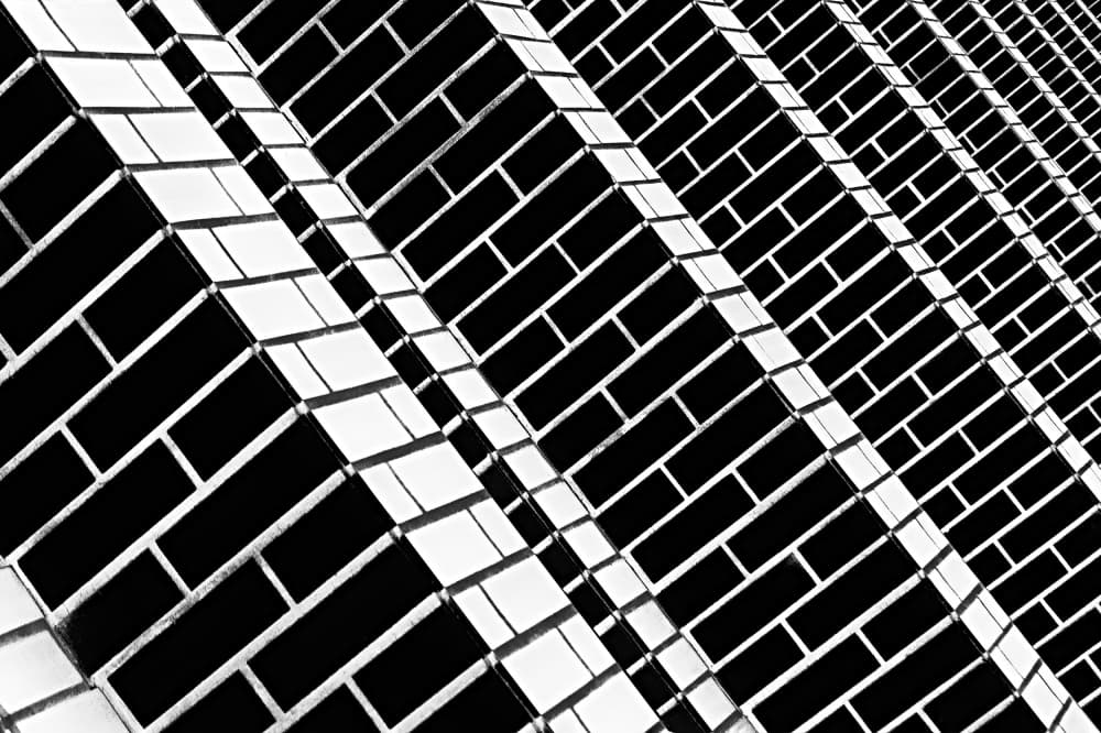 Diagonal Facade Pattern by Paulo Abrantes — canvas wall art