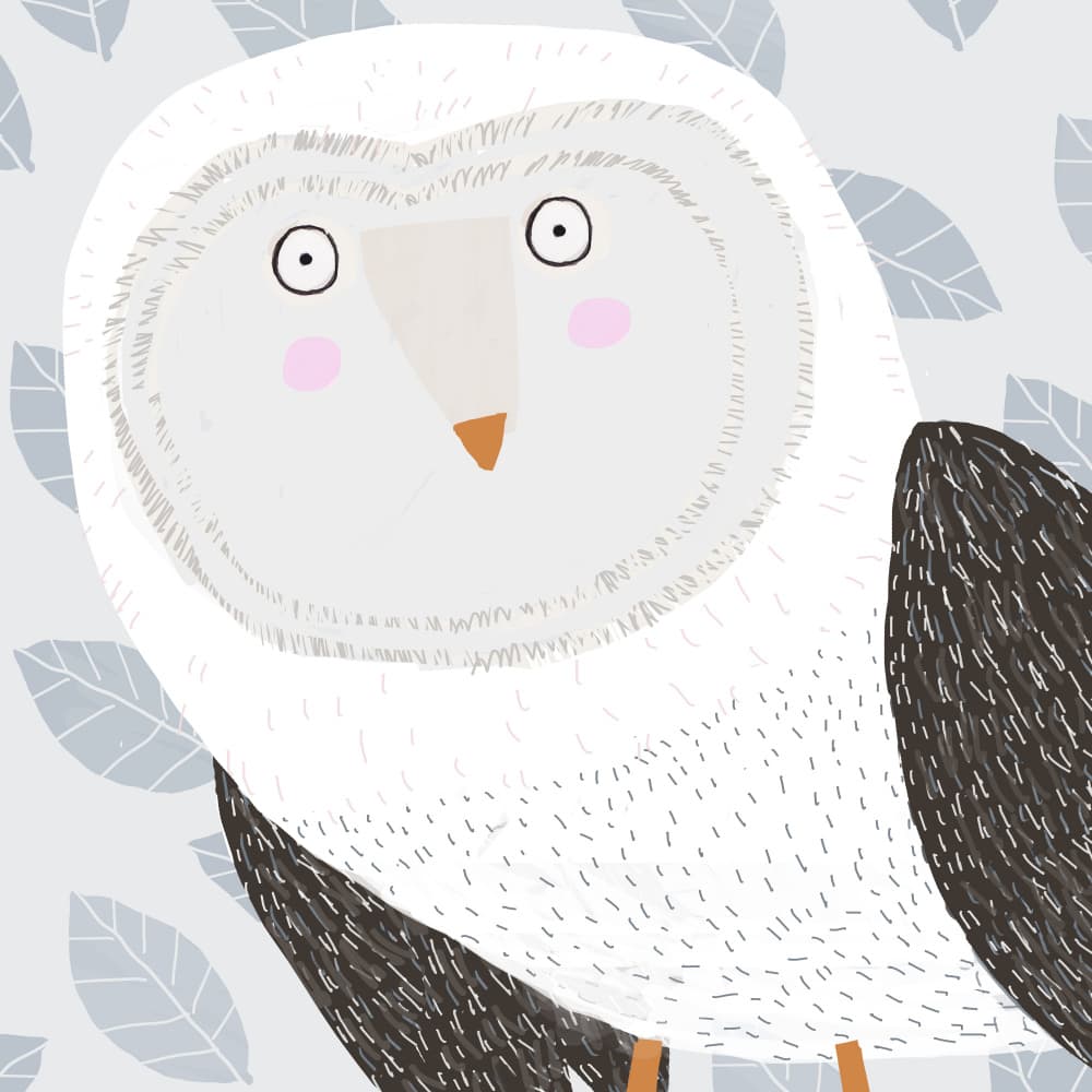 Curious Barn Owl by Carla Daly — canvas wall art