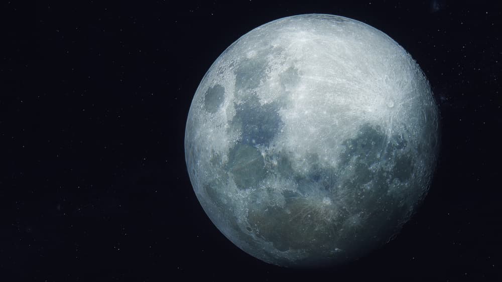 Celestial Full Moon by TaranSohal — canvas wall art