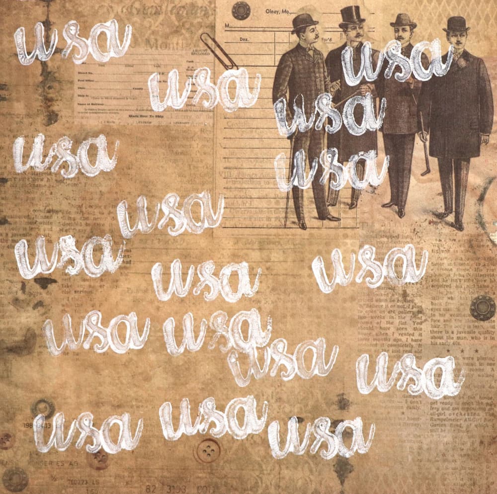 Vintage American Gentlemen by Santhosh ch — canvas wall art