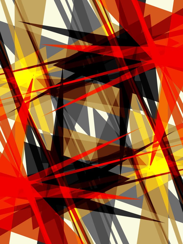 Vibrant Abstract Angles by Petr Strnad — canvas wall art