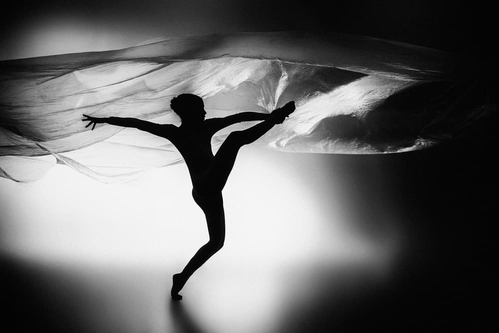 Dramatic Dancer Silhouette by Rob Li — canvas wall art