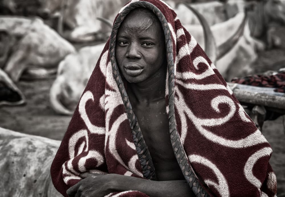 African Youth Portrait by Joxe Inazio Kuesta Garmendia — canvas wall art