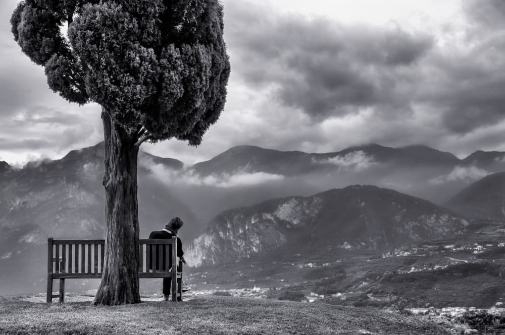 Peaceful Mountain Solitude by Hans Günther — canvas wall art