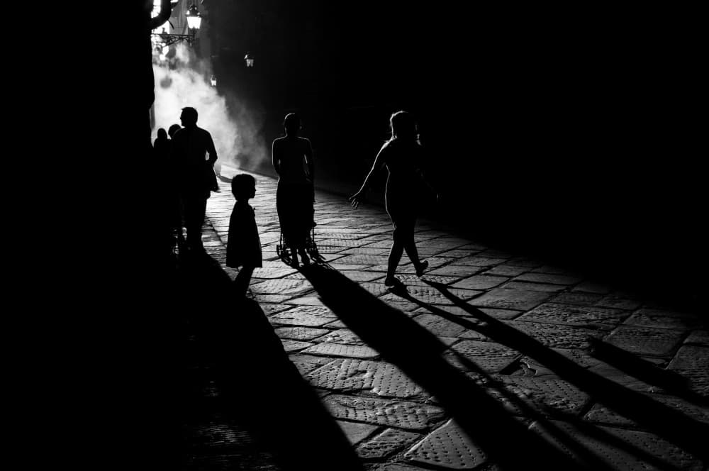 People in Dramatic Light by Simone Buda — canvas wall art