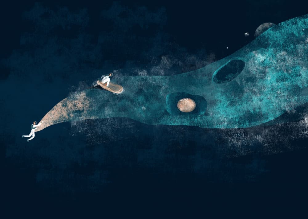 Mysterious Deep Journey by Annelien Smet — canvas wall art