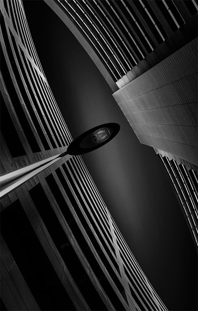 Geometric Urban Light by Jef Van den Houte — canvas wall art