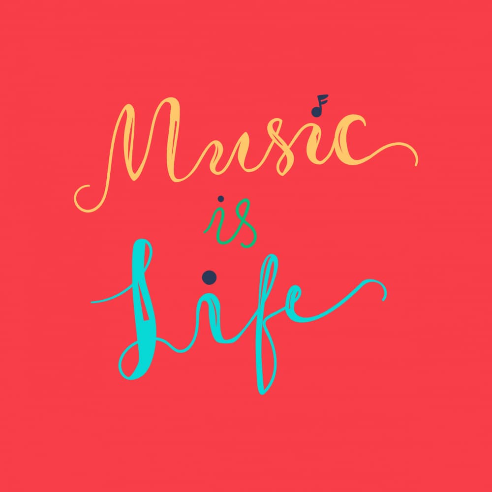 Music Is Life by Marika Barsrsind — canvas wall art