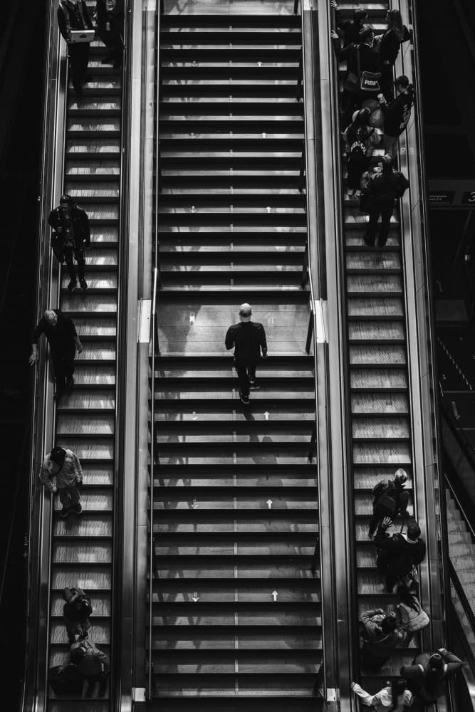 Urban Staircase Ascent by Nicolai Froundjian — canvas wall art