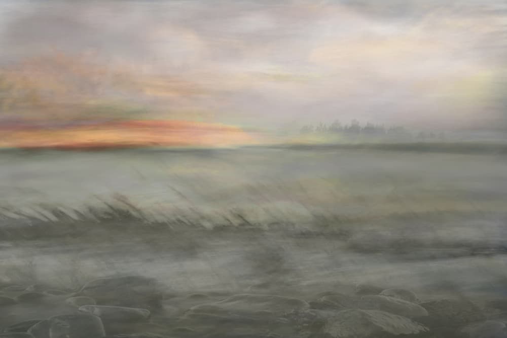 Misty Ocean Glow by Christina Sillen — canvas wall art