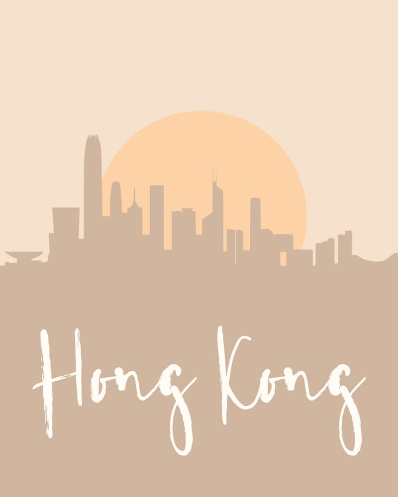 Hong Kong City Glow by Emiliano Deificus — canvas wall art