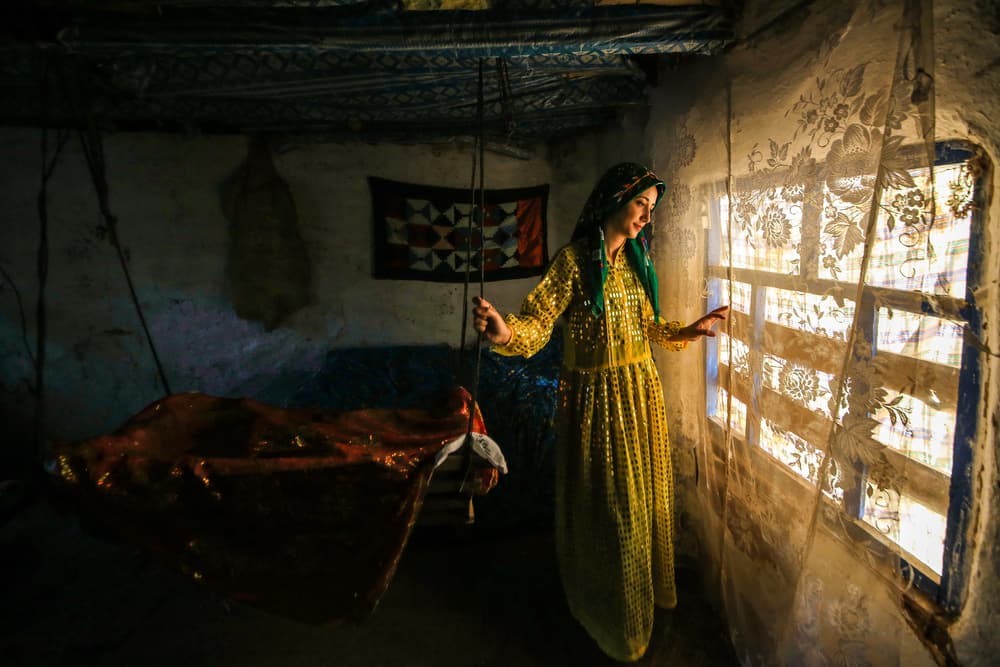 Woman In Traditional Dress by Ummu Nisan Kandilcioglu — canvas wall art