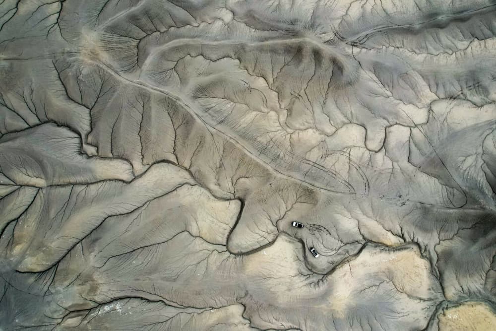 Cracked Desert Earth Patterns by Rui Wang — canvas wall art