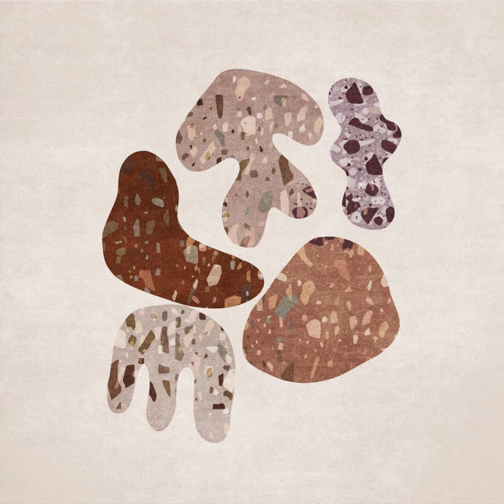 Earthy Mosaics by Emel Tunaboylu — canvas wall art