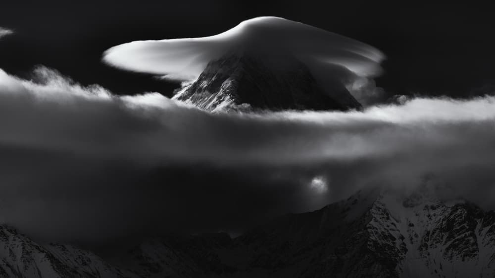 Dramatic Clouded Peaks by Selions(陈磊) — canvas wall art