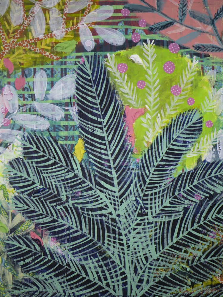 Vibrant Tropical Foliage by Shelley Hampe — canvas wall art