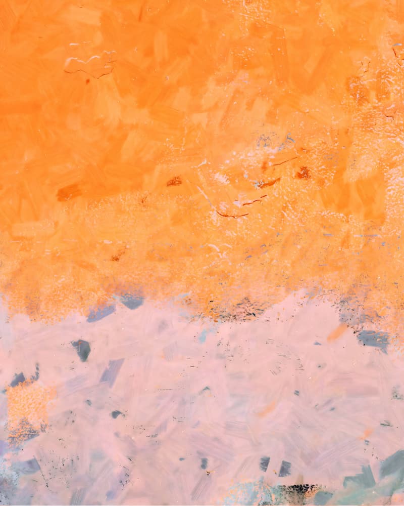 Orange Blush Abstract by Uma Gokhale — canvas wall art