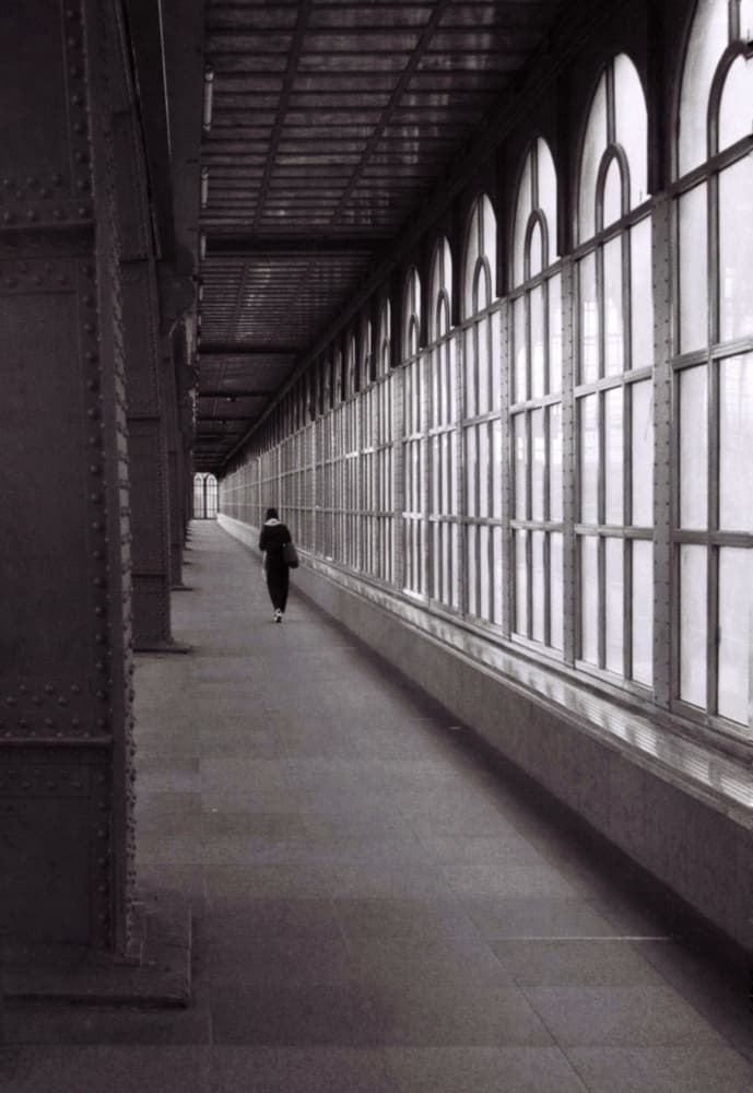 Solitary Walkway Windows by Frank Bruynseraede — canvas wall art