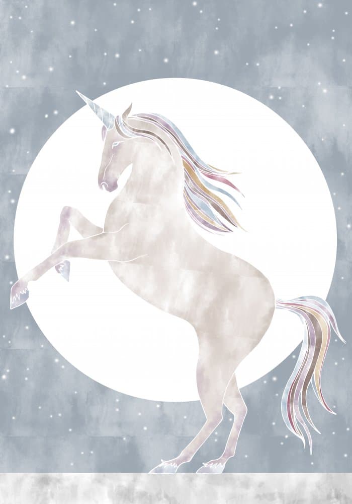 Moonlit Unicorn Dream by Pictufy Studio II — canvas wall art