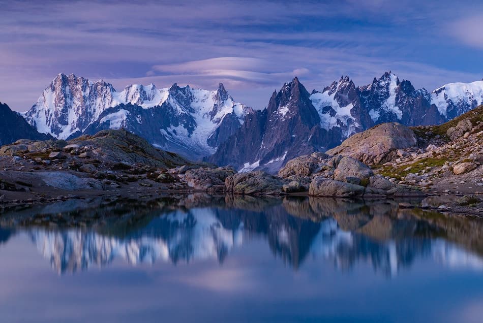 Alpine Lake Reflection by Alexey Kharitonov — canvas wall art