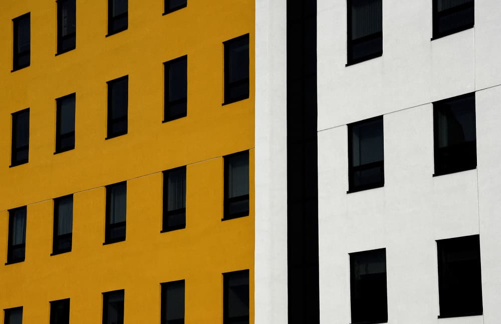 Vibrant Urban Geometry by Andre Pelletier — canvas wall art