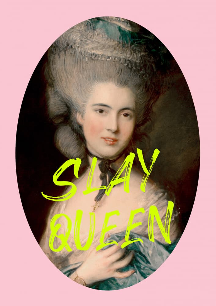Rococo Slay Queen by Talitha McQueen — canvas wall art