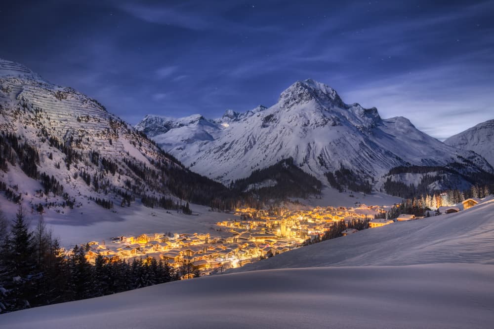 on a cold winter night by Judith Kuhn — canvas wall art