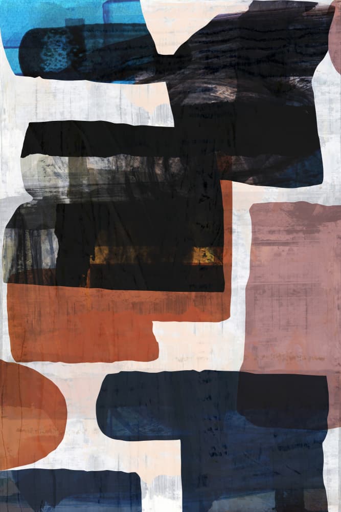 Muted Abstract Shapes by cartissi — canvas wall art