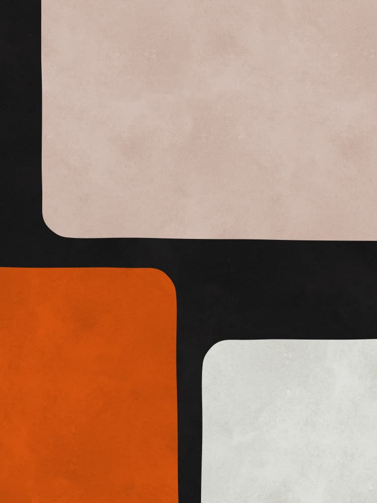 Warm Abstract Forms by Vitor Costa — canvas wall art