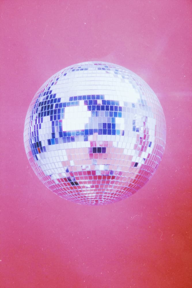 Pink Disco Ball by Samantha Hearn — canvas wall art