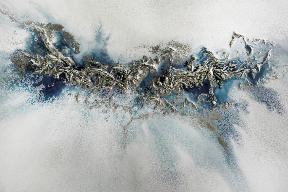 Most Popular - Gilded Weave - Whitecaps painting by Petra Meikle de Vlas — canvas wall art