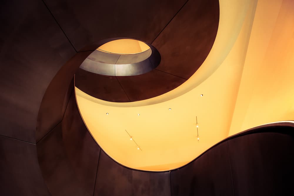 Modern Architectural Curves by Jacqueline Hammer — canvas wall art
