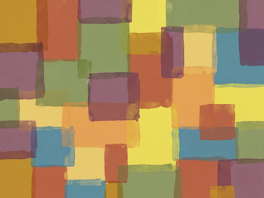 Abstract Color Blocks by Andreas Magnusson — canvas wall art
