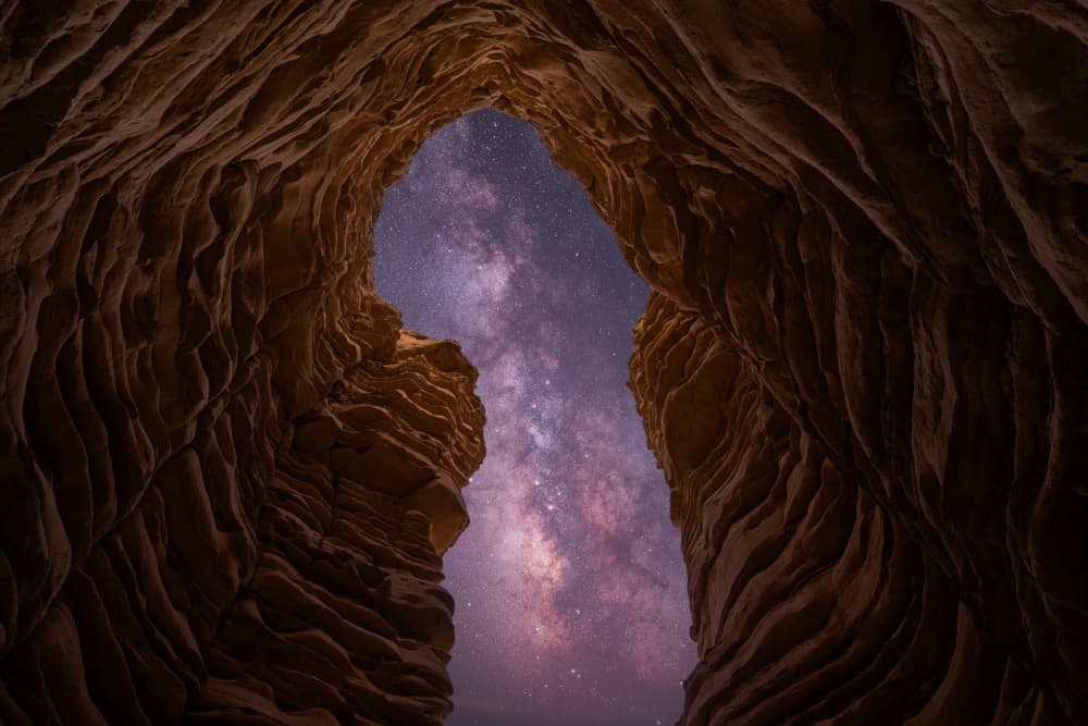 Milky Way Cave Arch by Simoon — canvas wall art