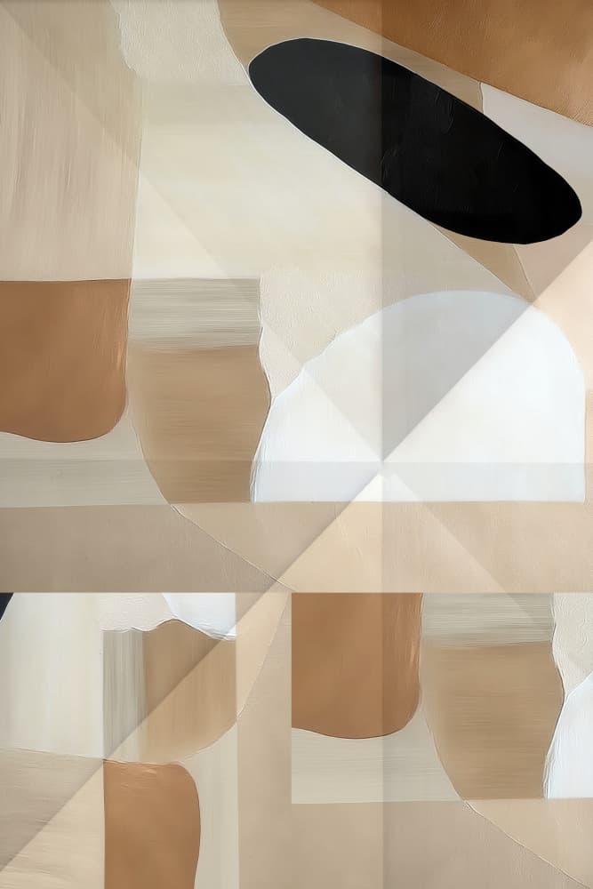 Abstract Neutral Shapes by cartissi — canvas wall art