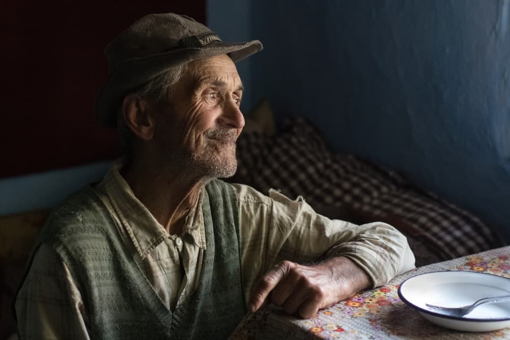 Contented Old Man by Zoran Toldi (EFIAP AZSF) — canvas wall art