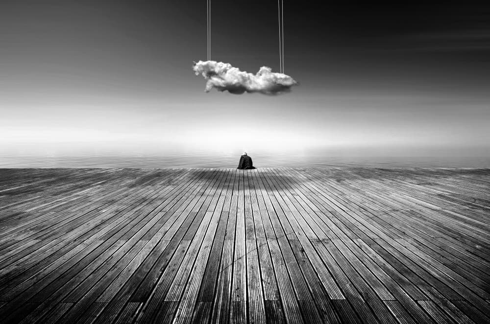 Floating Cloud Meditation by Ivo Vuk — canvas wall art