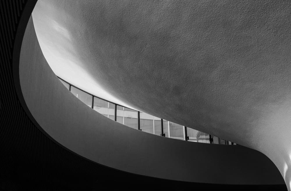 Curved Architectural Light by Fan Lin (APA) — canvas wall art