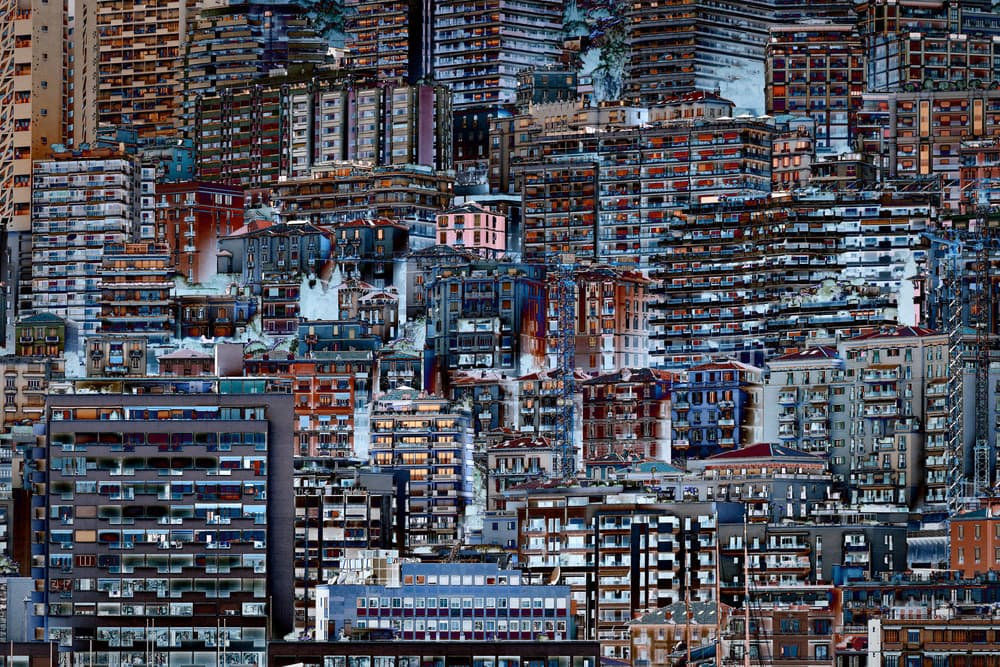Dense Cityscape Architecture by Hans-Wolfgang Hawerkamp — canvas wall art